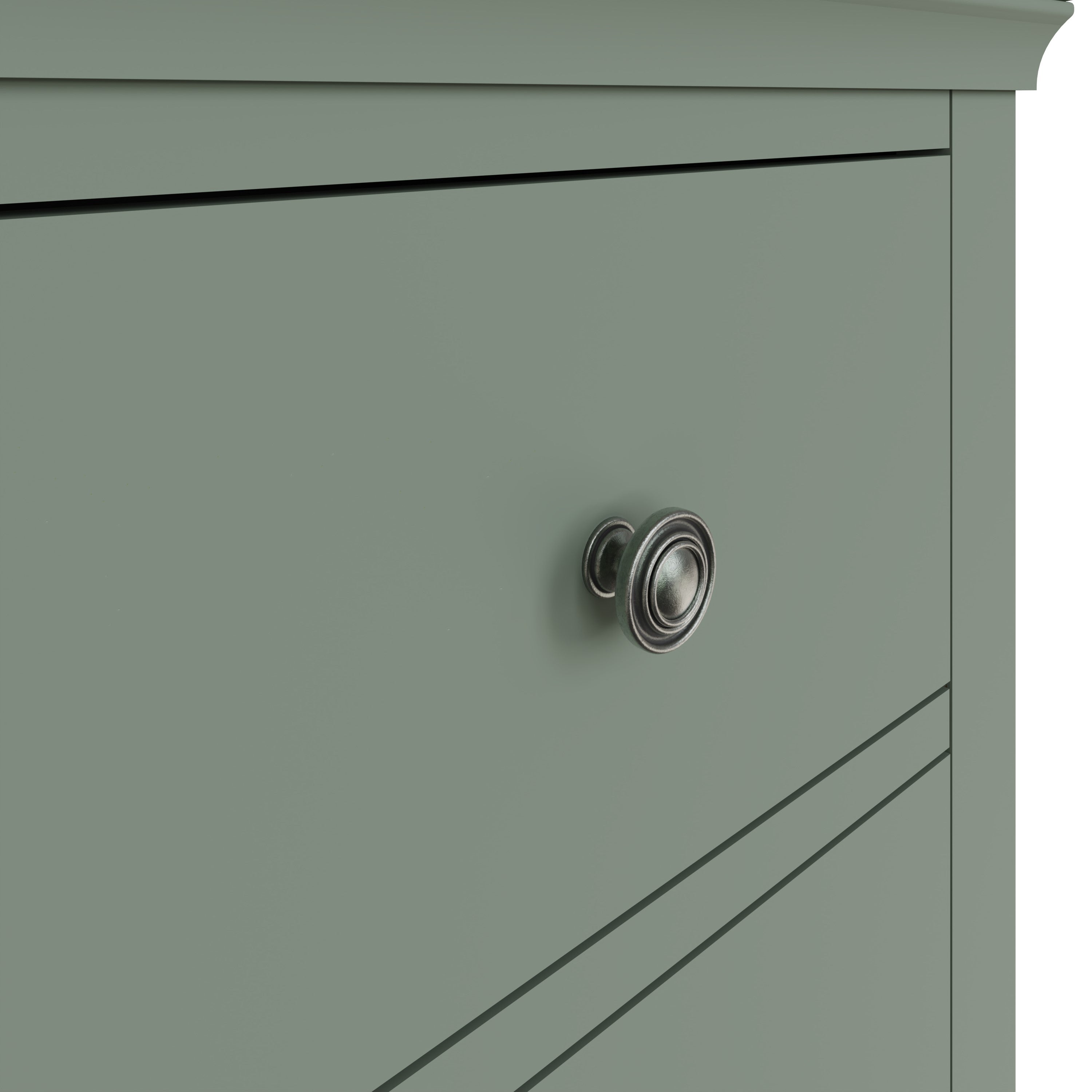 Eden 5 Drawer Wellington - Cactus Green - BedHut