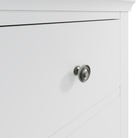 Eden 5 Drawer Wellington - White - BedHut