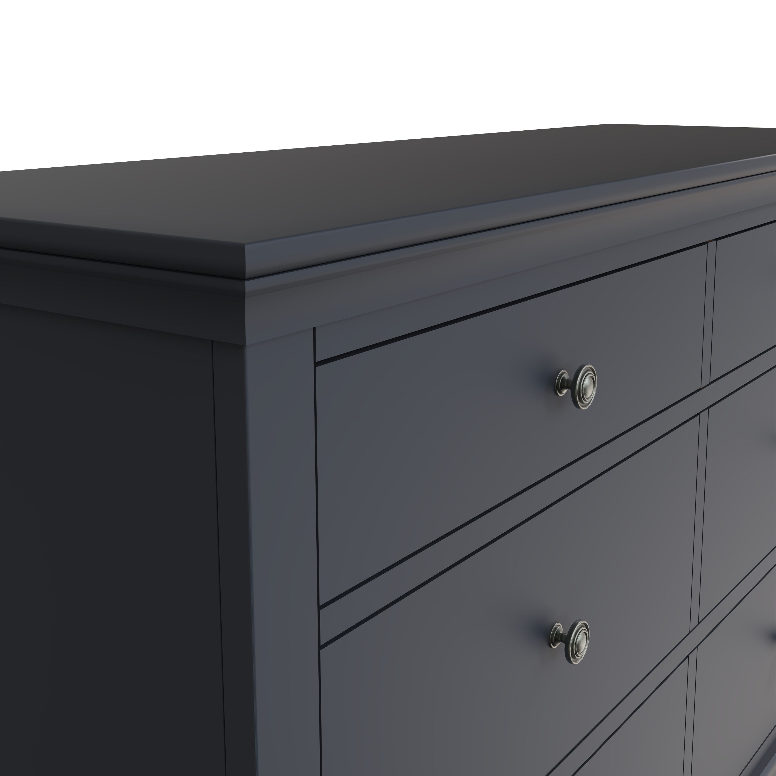 Eden 6 Drawer Chest - Midnight Grey - BedHut