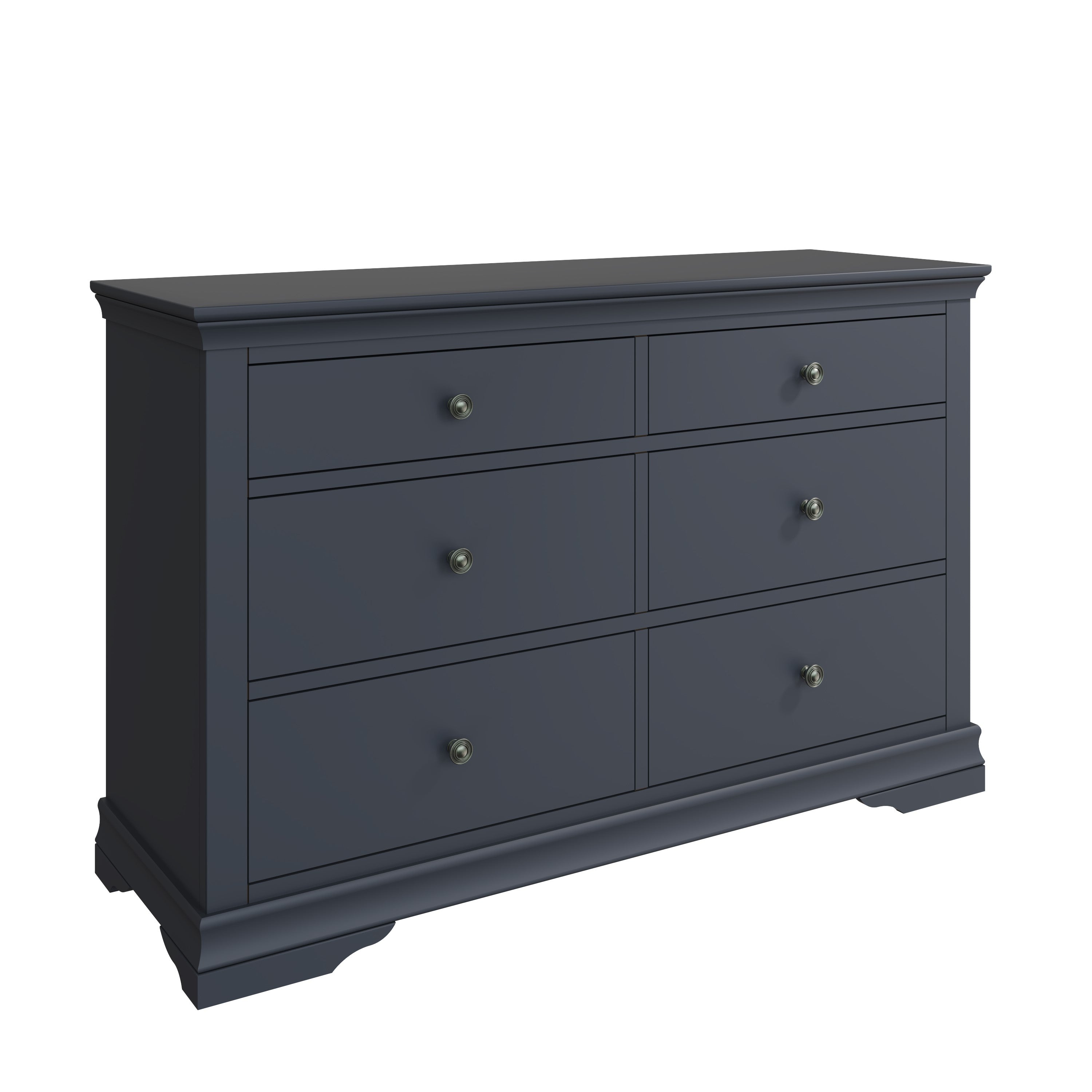 Eden 6 Drawer Chest - Midnight Grey - BedHut