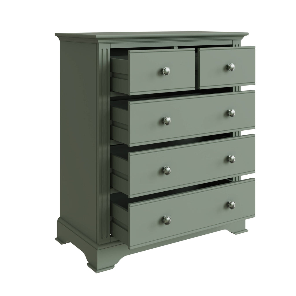 Starlight 2 Over 3 Chest of Drawers - Cactus Green - BedHut
