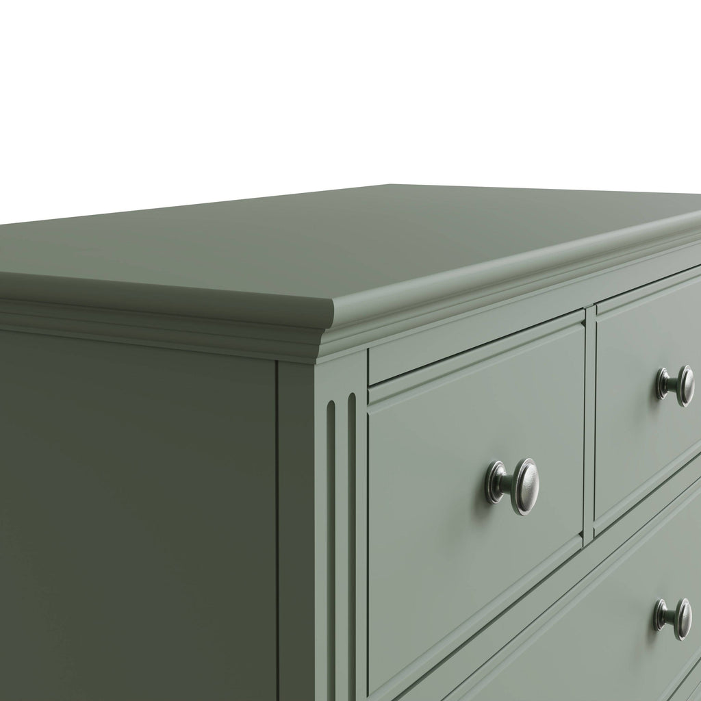 Starlight 2 Over 3 Chest of Drawers - Cactus Green - BedHut