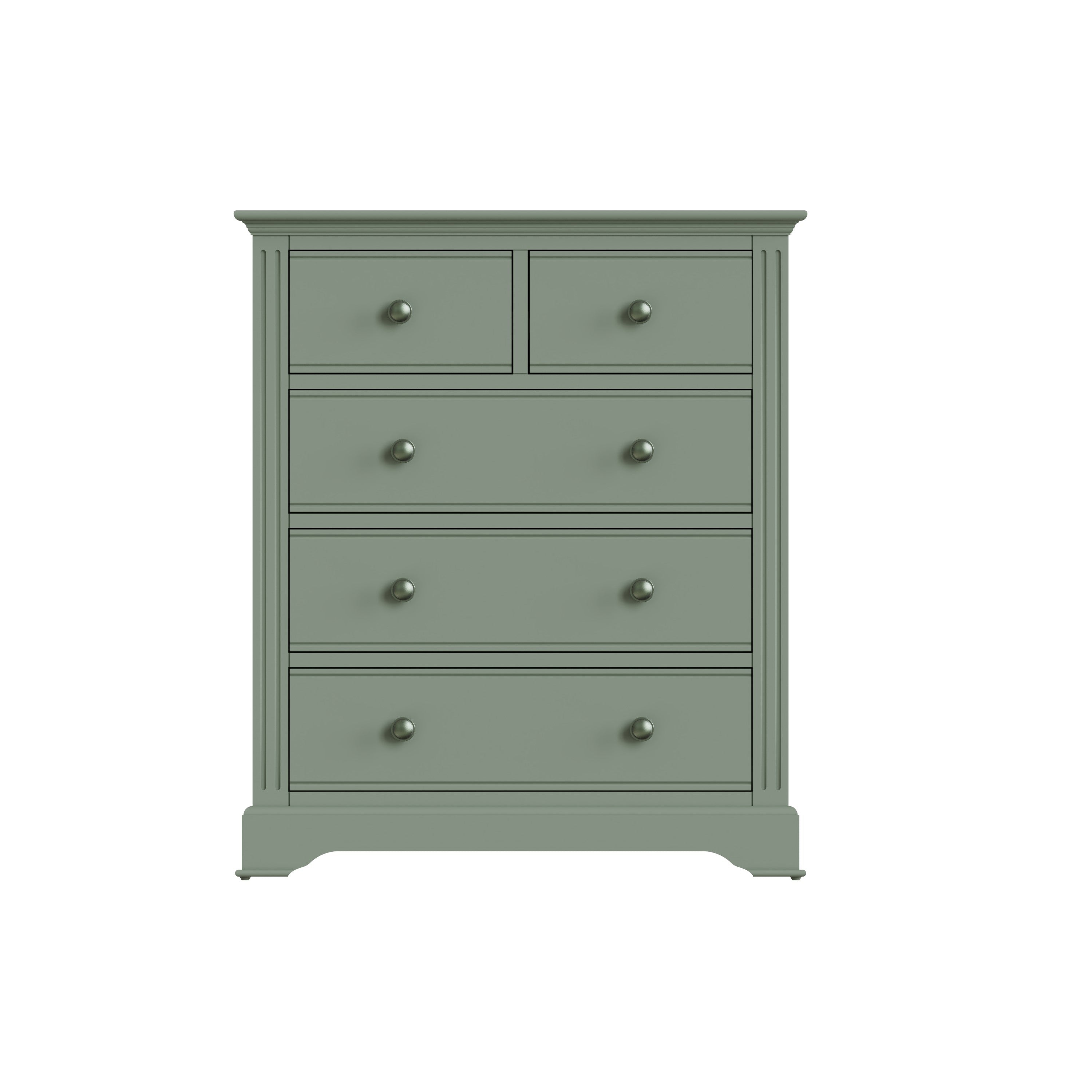 Starlight 2 Over 3 Chest of Drawers - Cactus Green - BedHut