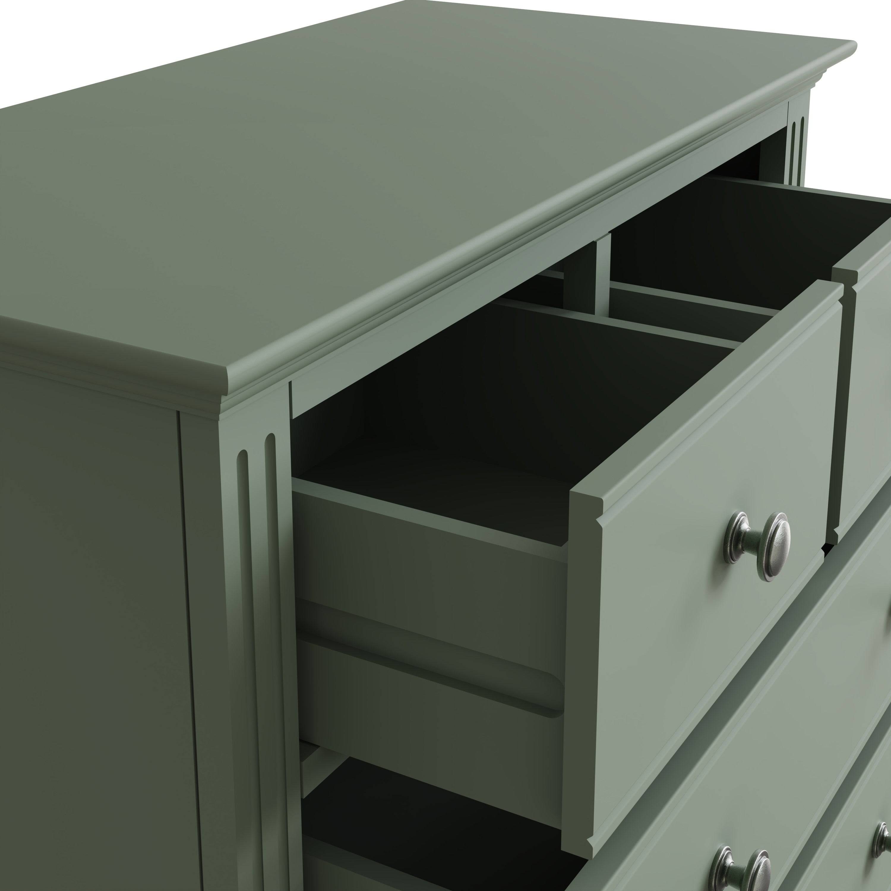Starlight 2 Over 3 Chest of Drawers - Cactus Green - BedHut
