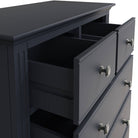 Starlight 2 Over 3 Chest of Drawers - Midnight Grey - BedHut