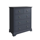 Starlight 2 Over 3 Chest of Drawers - Midnight Grey - BedHut