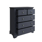 Starlight 2 Over 3 Chest of Drawers - Midnight Grey - BedHut