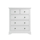Starlight 2 Over 3 Chest of Drawers - White - BedHut