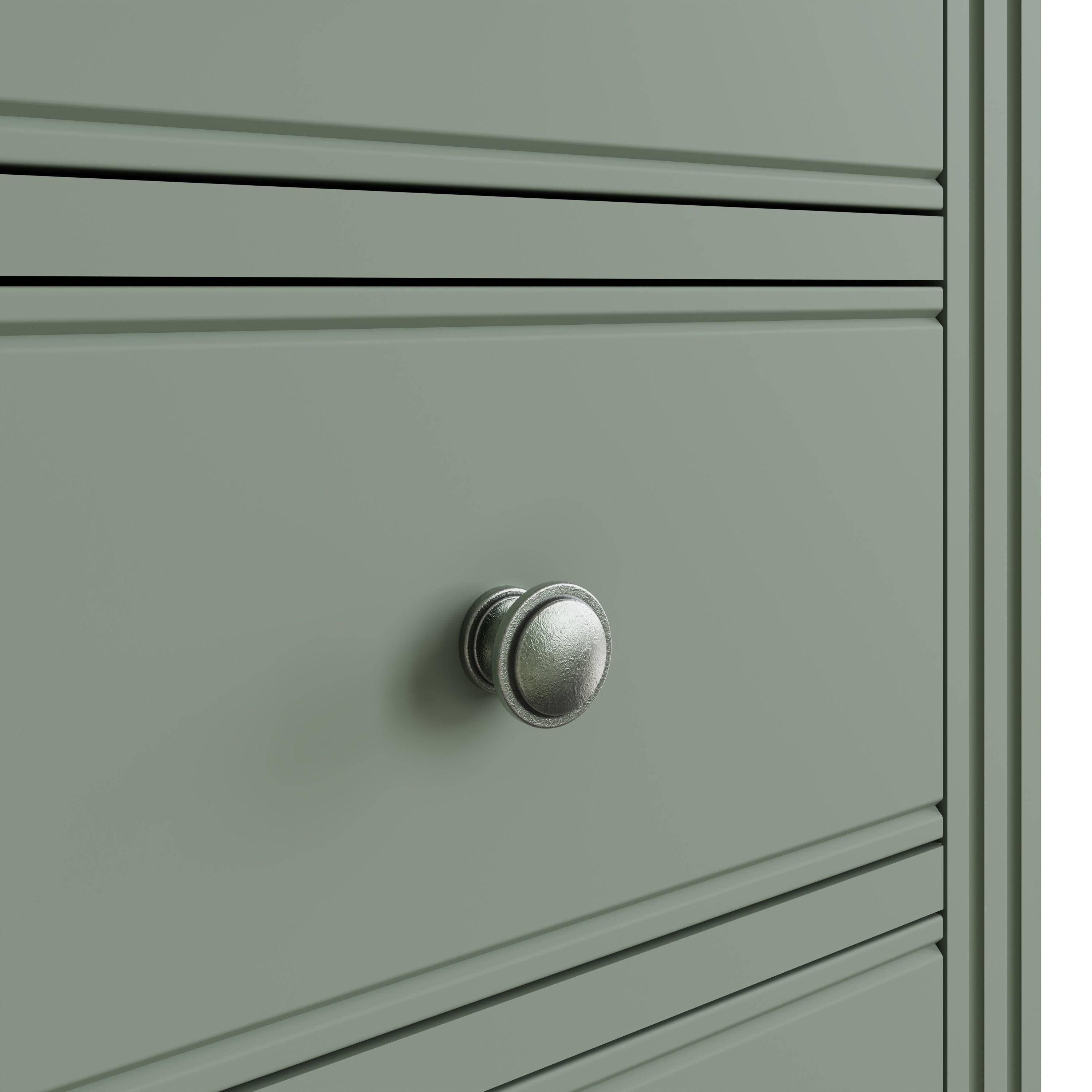Starlight 5 Drawer Narrow Chest - Cactus Green - BedHut