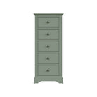 Starlight 5 Drawer Narrow Chest - Cactus Green - BedHut