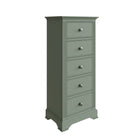 Starlight 5 Drawer Narrow Chest - Cactus Green - BedHut