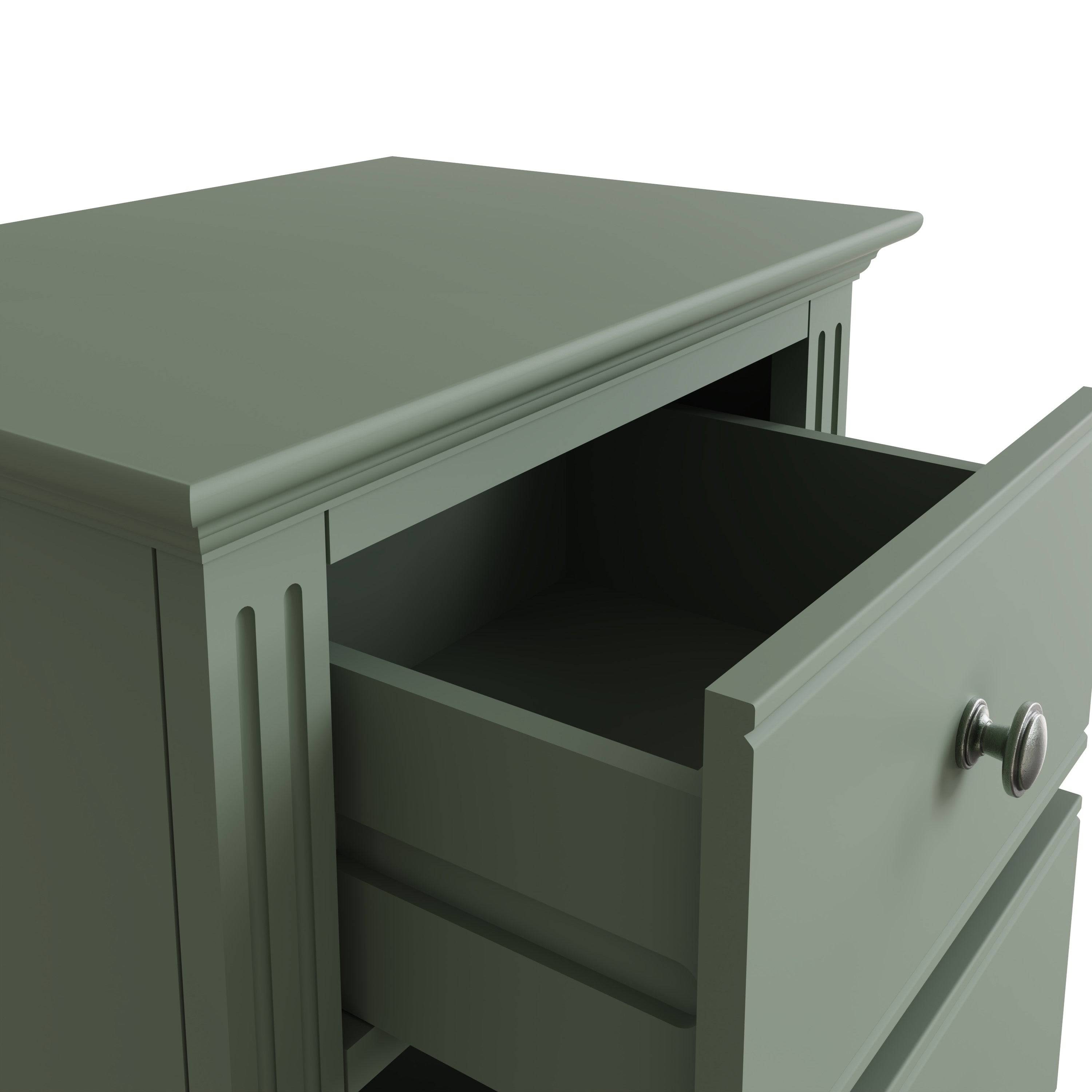Starlight 5 Drawer Narrow Chest - Cactus Green - BedHut