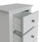 Starlight 5 Drawer Narrow Chest - White - BedHut