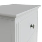 Starlight 5 Drawer Narrow Chest - White - BedHut