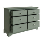Starlight 6 Drawer Chest - Cactus Green - BedHut