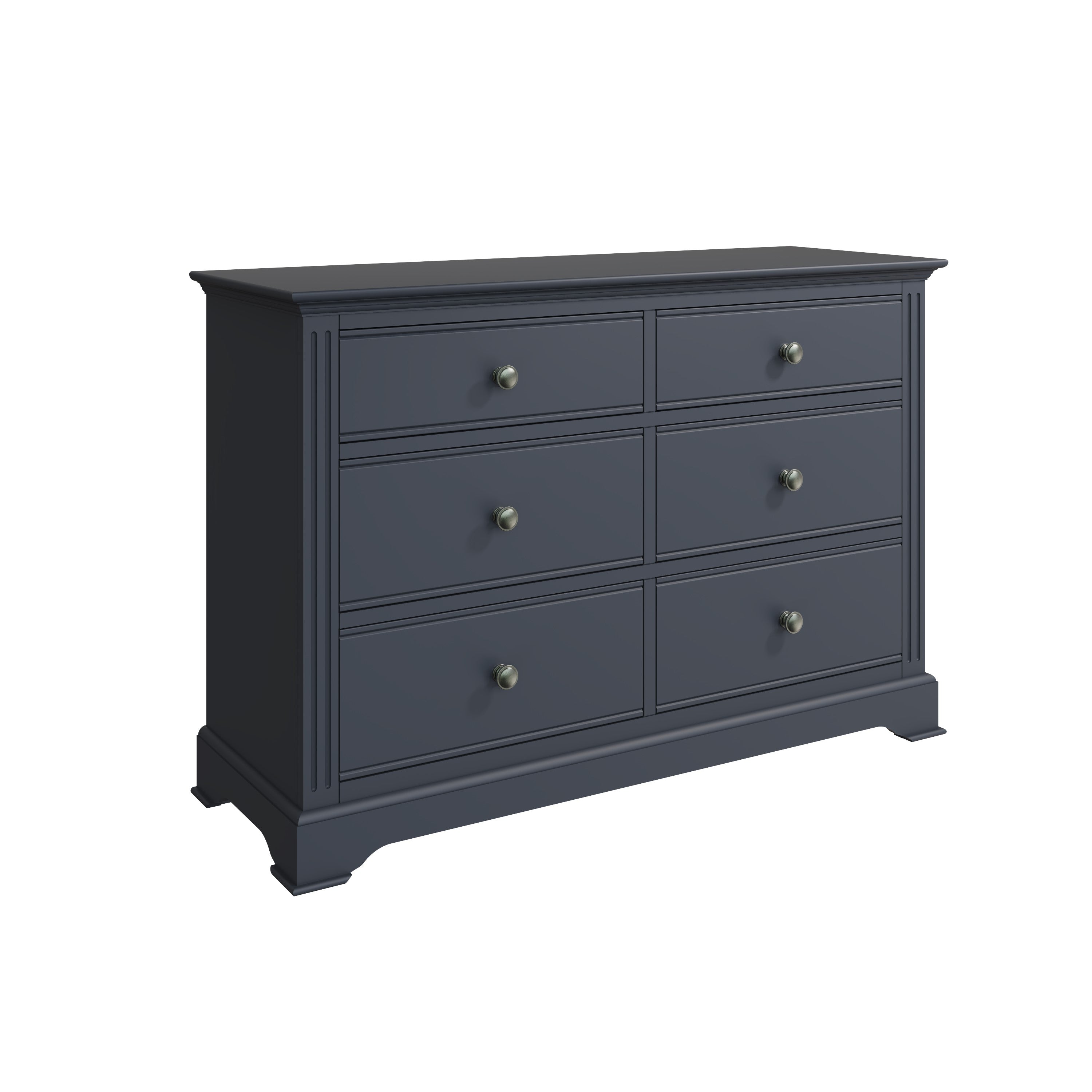 Starlight 6 Drawer Chest - Midnight Grey - BedHut
