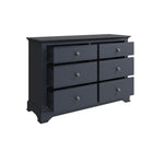 Starlight 6 Drawer Chest - Midnight Grey - BedHut