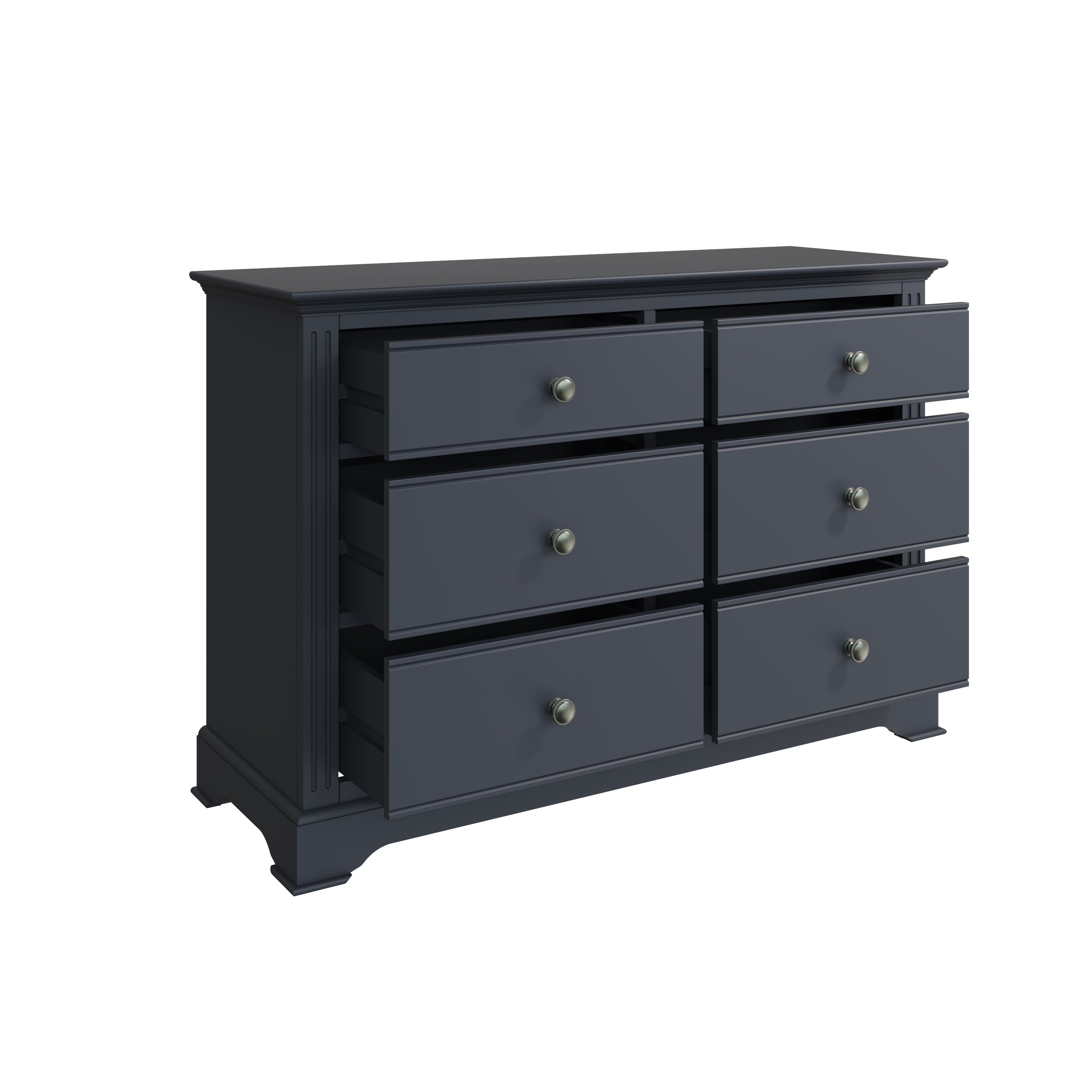 Starlight 6 Drawer Chest - Midnight Grey - BedHut