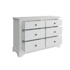 Starlight 6 Drawer Chest - White - BedHut