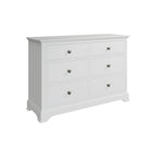 Starlight 6 Drawer Chest - White - BedHut