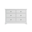 Starlight 6 Drawer Chest - White - BedHut