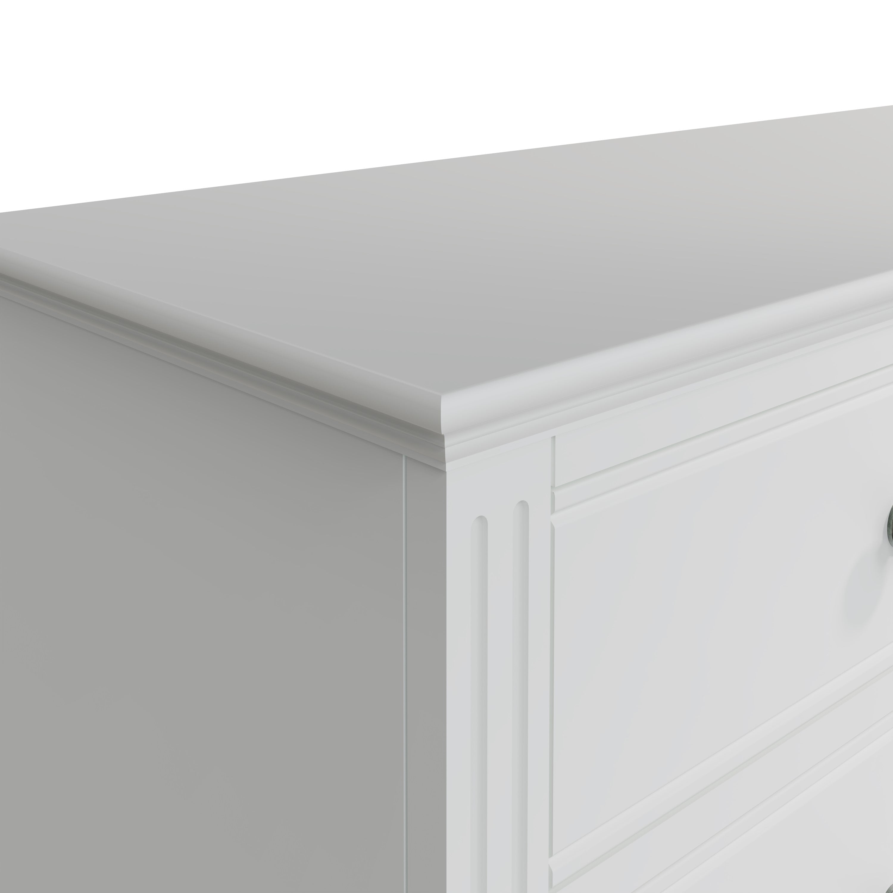 Starlight 6 Drawer Chest - White - BedHut