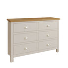 Stockholm 6 Drawer Chest - Dove Grey - BedHut