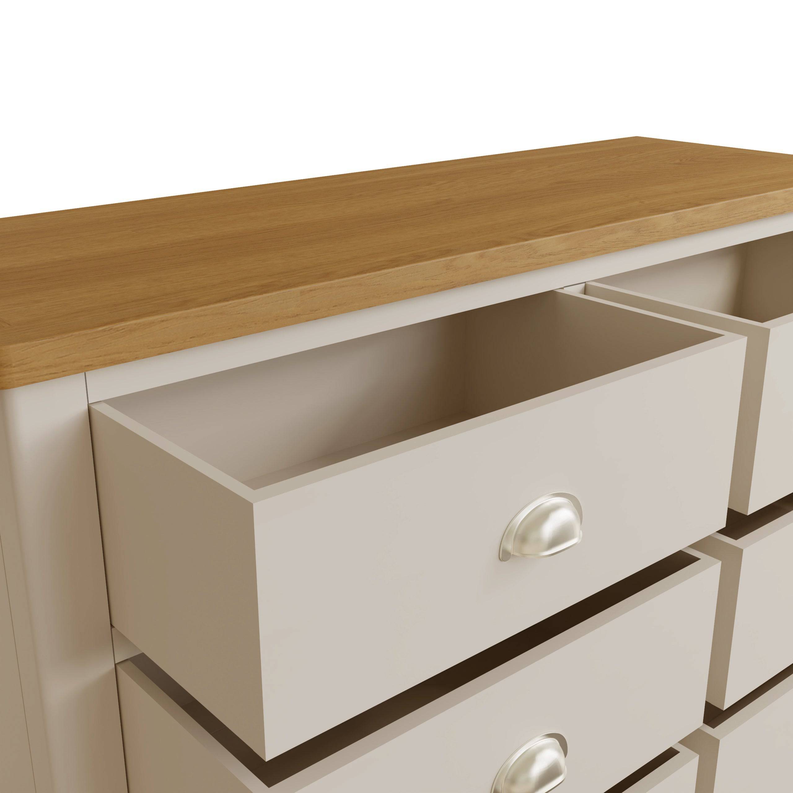 Stockholm 6 Drawer Chest - Dove Grey - BedHut