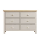 Stockholm 6 Drawer Chest - Dove Grey - BedHut