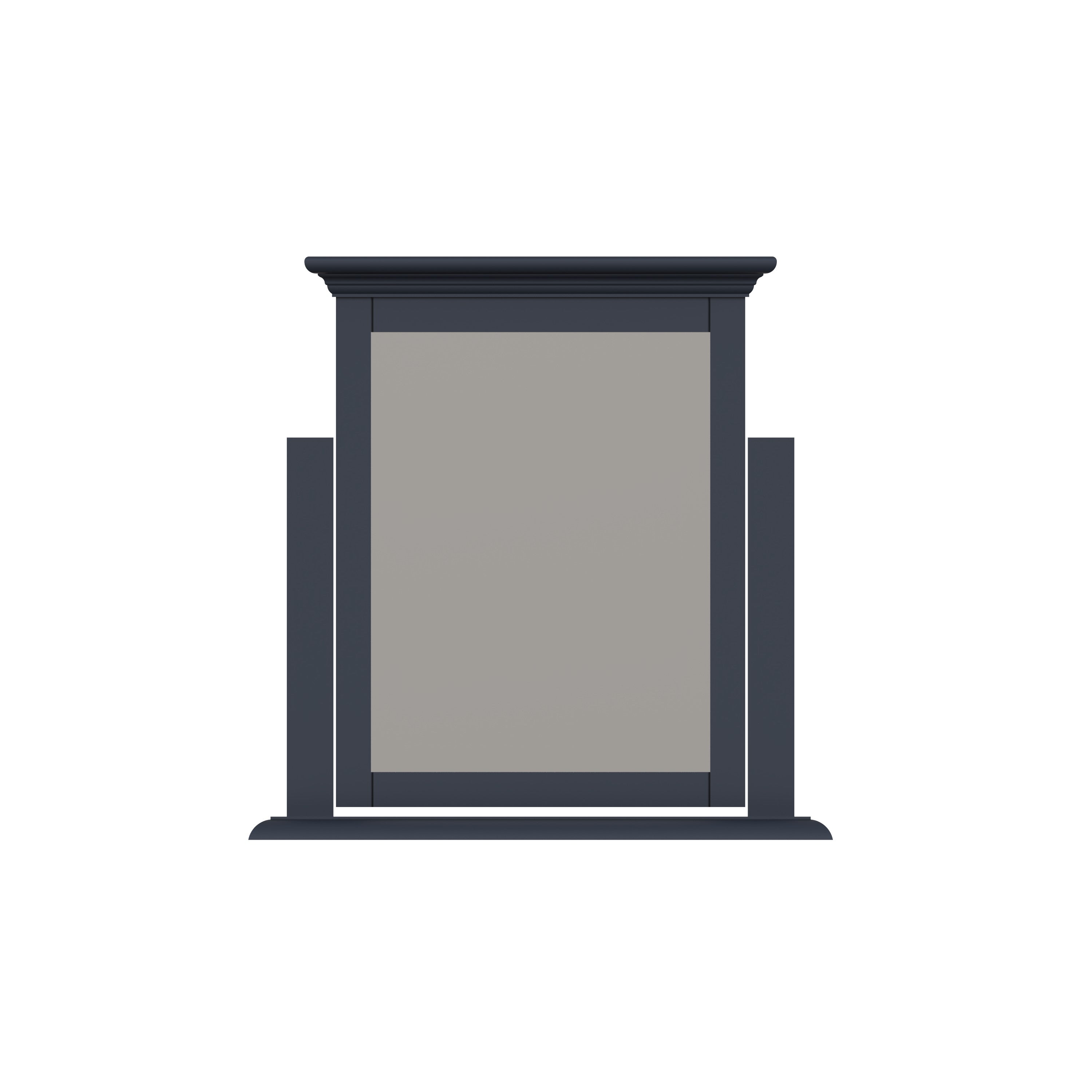 Starlight Trinket Mirror - Midnight Grey - BedHut