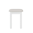 Starlight Dressing Stool - White - BedHut