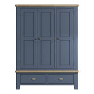Atlantic 3 Door Wardrobe - Blue - BedHut