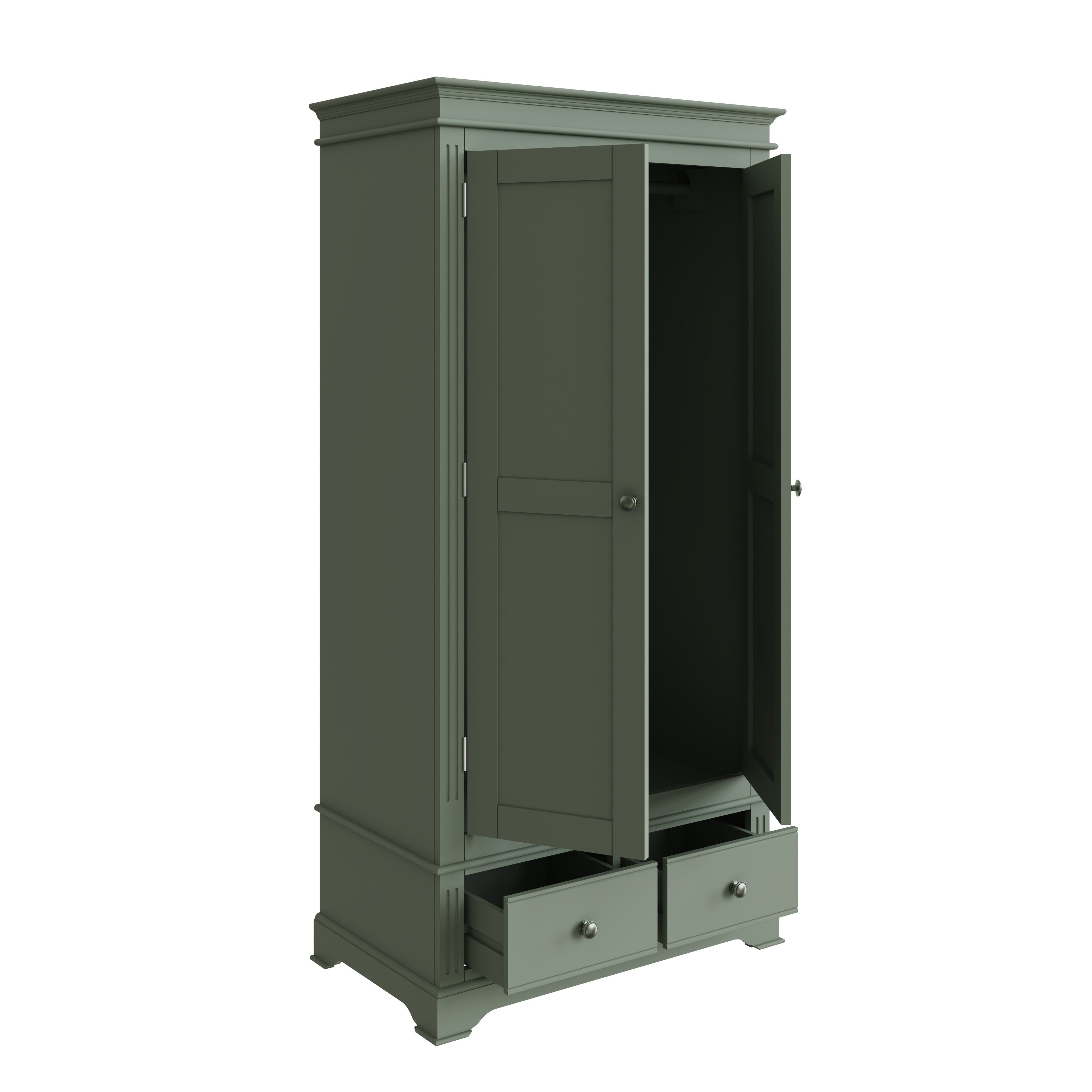 Starlight 2 Door Wardrobe - Cactus Green - BedHut