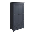 Starlight 2 Door Wardrobe - Midnight Grey - BedHut