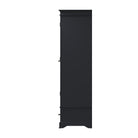 Starlight 2 Door Wardrobe - Midnight Grey - BedHut