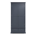 Starlight 2 Door Wardrobe - Midnight Grey - BedHut