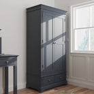 Starlight 2 Door Wardrobe - Midnight Grey - BedHut