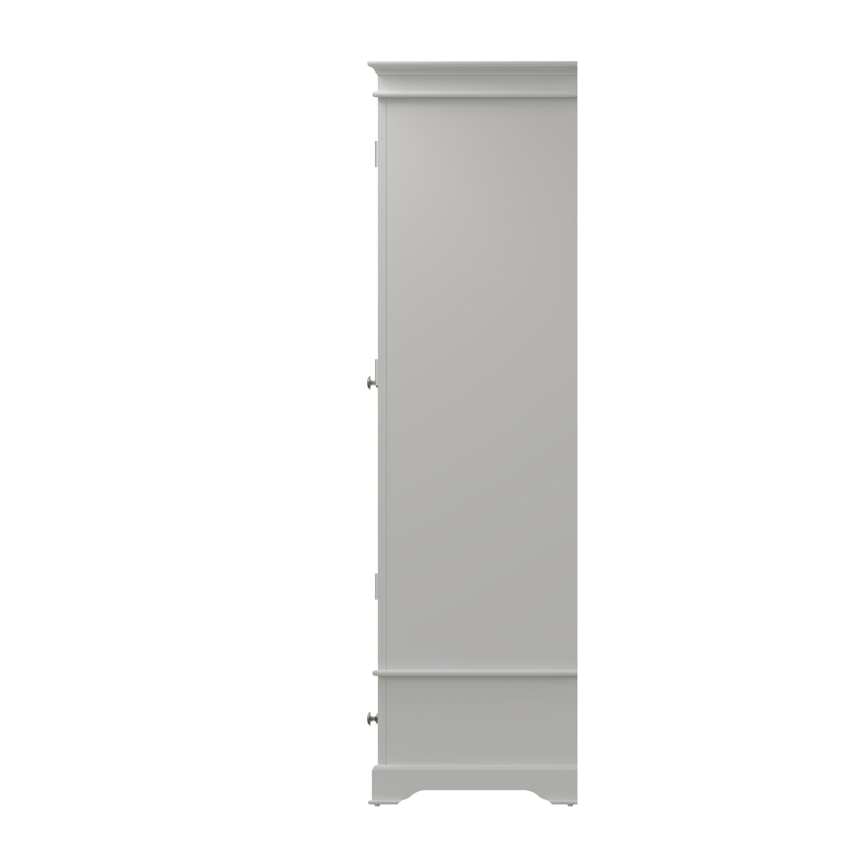 Starlight 2 Door Wardrobe - White - BedHut