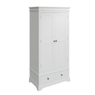 Starlight 2 Door Wardrobe - White - BedHut