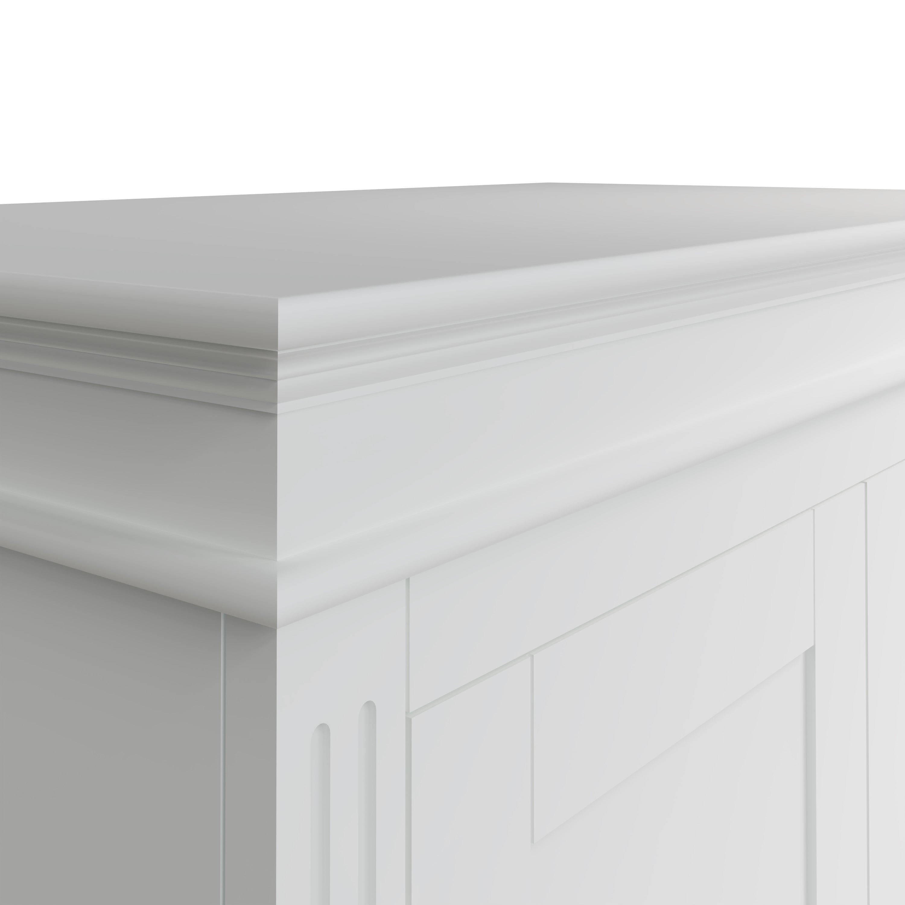 Starlight 2 Door Wardrobe - White - BedHut
