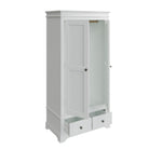 Starlight 2 Door Wardrobe - White - BedHut